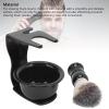 3 in 1 Shaving Set Men Hair Shave Brush Bowl Stand, Easy To Clean and Convenient for Home Travel, Simple Yet Classy Style view 2