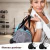2 PCS Protein Powder Container, Black Protein Powder Container to Go Water Bottle Funnel Portable Protein Powder Travel Container for Powder Mixes with Carabiner Pre Workout/Gym Supplement (50ml) view 3