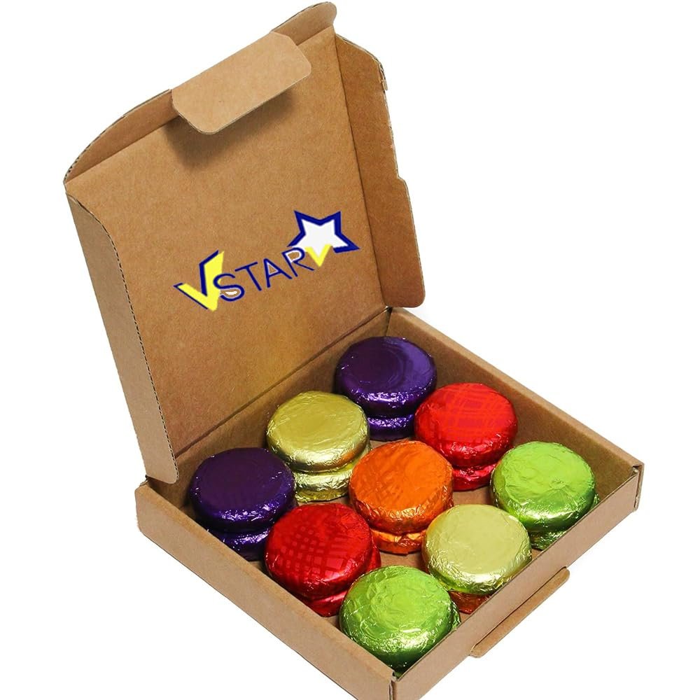 Christmas Luxury Assorted Fruit Flavour Fondant Dark Chocolates Creams with Box - 20 Assorted Dark Chocolates | Perfect for Christmas (20, Random Mixed)