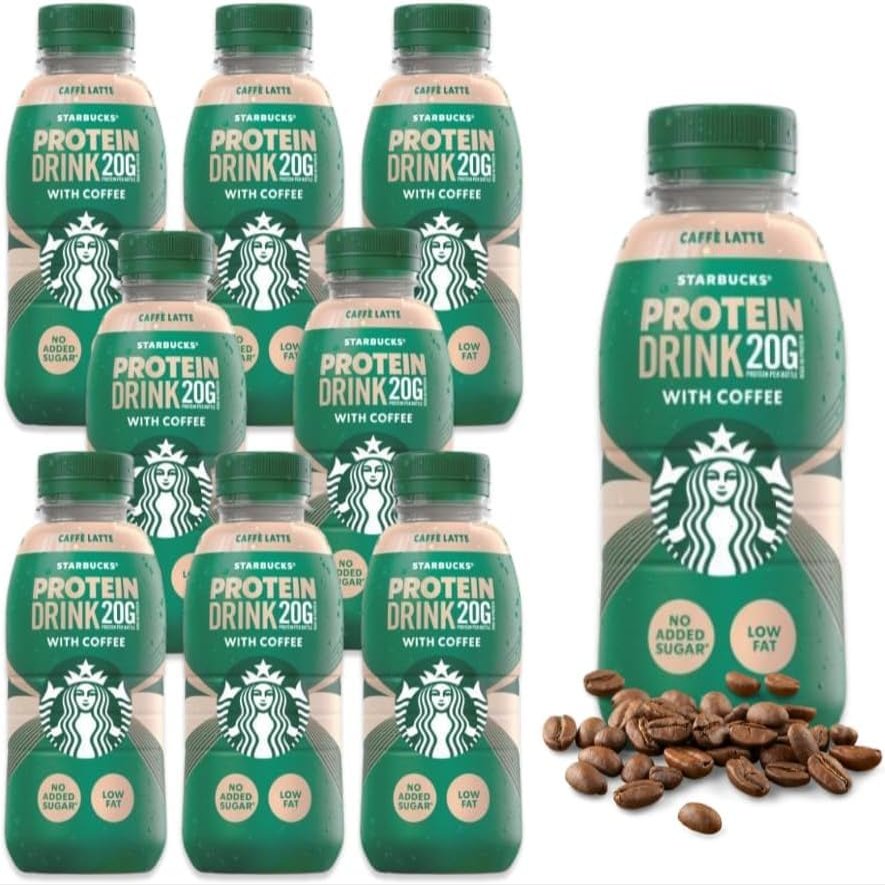 Priceless Discounts Online Caf Latte Coffee Drink with protein (330ml 8 Pack) Protein Coffee Drink, Iced Coffee | Protein Ready To Drink Coffee Bulk, Vegetarian