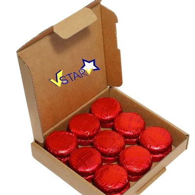 Christmas Luxury Assorted Fruit Flavour Fondant Dark Chocolates Creams with Box - 20 Assorted Dark Chocolates | Perfect for Christmas (20, Strawberry)