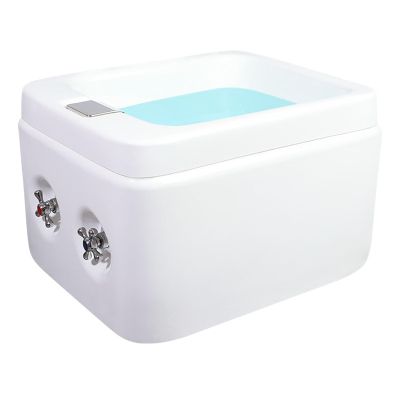 Acrylic Pedicure Sink Deep Foot Bath Spa with Massage Heated Foot Spa Pedicure Foot Spa Adjustable Temperature Pedicure Bowl Floor Type Foot Massage Basin Pedicure Foot Rest