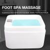 Acrylic Pedicure Sink Deep Foot Bath Spa with Massage Heated Foot Spa Pedicure Foot Spa Adjustable Temperature Pedicure Bowl Floor Type Foot Massage Basin Pedicure Foot Rest view 4