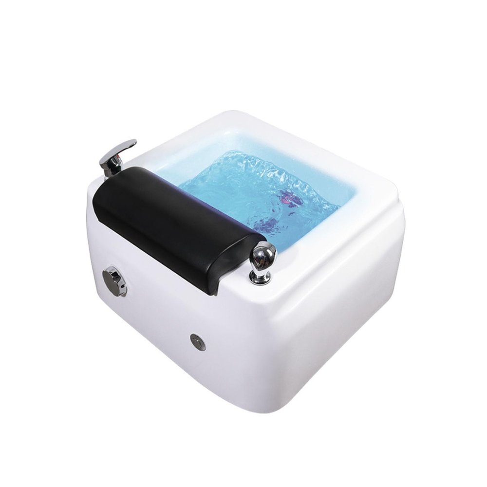 Acrylic Massage Footbath Foot Bath Spa with Heat and Massage Acrylic Pedicure Sink Deep Foot Bath Used in Beauty Salons and Nail Salons (Color : Without Water Pump)