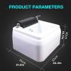 Acrylic Massage Footbath Foot Bath Spa with Heat and Massage Acrylic Pedicure Sink Deep Foot Bath Used in Beauty Salons and Nail Salons (Color : Without Water Pump) view 3