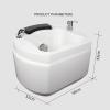 Acrylic Massage Footbath Pedicure Foot Spa with Pedicure Foot Rest with Pedicure Foot Rest Feet Spa Tub Colorful Lamp Foot Baths & Spas Pedicure Spa with Heat (Size : with Water Pump) view 2