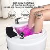 Acrylic Massage Footbath Pedicure Foot Spa with Pedicure Foot Rest with Pedicure Foot Rest Feet Spa Tub Colorful Lamp Foot Baths & Spas Pedicure Spa with Heat (Size : with Water Pump) view 3