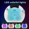 Acrylic Massage Footbath Pedicure Foot Spa with Pedicure Foot Rest with Pedicure Foot Rest Feet Spa Tub Colorful Lamp Foot Baths & Spas Pedicure Spa with Heat (Size : with Water Pump) view 4
