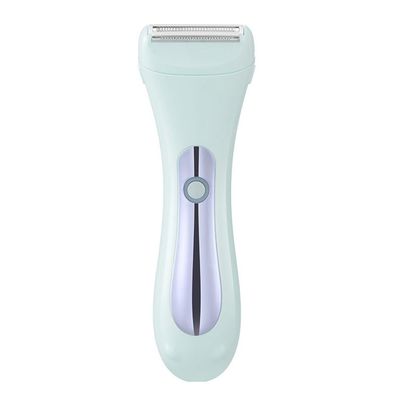 Huudngeje 2in1 Electric Bikini Trimmer for Women Electric Shaver Wet/Dry Shaver for Hair Removal from Pubic Area Face Legs Blue