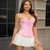 SRZYMJ Sexy Lingerie for Women Body Shaper Women Tummy Control Bodysuit Costume Pink Corset top Teen Yellow Corset Belle Teen Halloween Costumes Women sexyblack Corset top with Straps view 3
