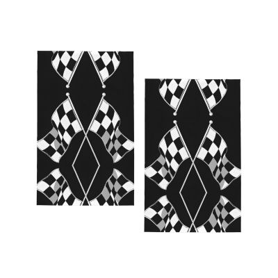 (Black White Formula Checkered Flags Pattern) Kitchen Towels,Absorbent Dish Towels for Kitchen,Soft Dish Cloth for Home,Multi-Purpose Dishcloths for Household Cleaning and Drying,16 X 26