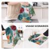 (Hojas Tropicales Y Flores) Kitchen Towels,Absorbent Dish Towels for Kitchen,Soft Dish Cloth for Home,Multi-Purpose Dishcloths for Household Cleaning and Drying,16 X 26 view 4