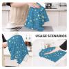 (Star Printed Pattern) Kitchen Towels,Absorbent Dish Towels for Kitchen,Soft Dish Cloth for Home,Multi-Purpose Dishcloths for Household Cleaning and Drying,16 X 26 view 4
