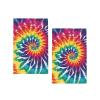 (Tie Dye Rainbow) Kitchen Towels,Absorbent Dish Towels for Kitchen,Soft Dish Cloth for Home,Multi-Purpose Dishcloths for Household Cleaning and Drying,16 X 26 view 1