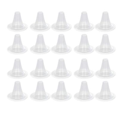 Hyuduo Disposable Ear Thermometer Probe Covers 20pcs Disposable Ear Thermometer Probe Cover Transparency Ear Thermometer Refill Caps Lens Filters Tools