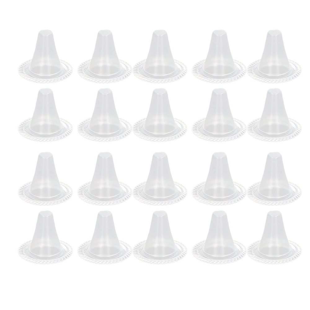 Hyuduo Disposable Ear Thermometer Probe Covers 20pcs Disposable Ear Thermometer Probe Cover Transparency Ear Thermometer Refill Caps Lens Filters Tools