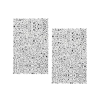 (Black and White Dot) Kitchen Towels,Absorbent Dish Towels for Kitchen,Soft Dish Cloth for Home,Multi-Purpose Dishcloths for Household Cleaning and Drying,16 X 26