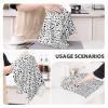 (Black and White Dot) Kitchen Towels,Absorbent Dish Towels for Kitchen,Soft Dish Cloth for Home,Multi-Purpose Dishcloths for Household Cleaning and Drying,16 X 26 view 4