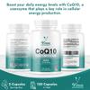 Vinco CoQ10 400mg - 120 High Strength Ubiquinone Coenzyme Q10 Capsules Antioxidant Supplement for Heart & Cardio, Increased Energy & Focus - Naturally Fermented - Non-GMO & Gluten Free - UK Made view 4