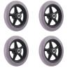 4Pcs 6 Inch Wheelchair Front Wheels Anti Slip Rubber Wheel Walker Wheels Wheel Replacement for Wheelchairs view 1