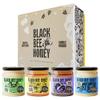 Black Bee Honey Gift Set - x4 227g British Honey Pack, Creamy Light Spring, Runny Floral Summer, Bold Aromatic Autumn and Herbal Winter, Delicious Gifts for her and him view 1