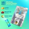 Nutriburst - Recovery Electrolytes + 11 Vitamins & Minerals  Support Energy Levels  Performance  Recovery - Suitable for Vegans - 15 Pack: Apple,Mixed Fruit, Lemon - Enhanced Hydration view 4