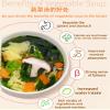 Freeze dried instant vegetable soup healthy and nutritious breakfast brewed instant soup sour and spicy tomato soup snack gift soup gift Variety Flavor Chinese Food 6g/bag (Tomato soup,30) view 4