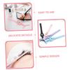 Beaupretty 4pcs Eyelash Clamps Tweezers Lash Clamp Applicator Tool Stainless Steel Eyelash Applicator for Extensions Beauty Tools view 4