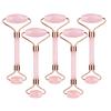 XINLIANYI 5pcs Quartz Jade Roller Massager Jade Massage Roller Massager Tool,pink view 1