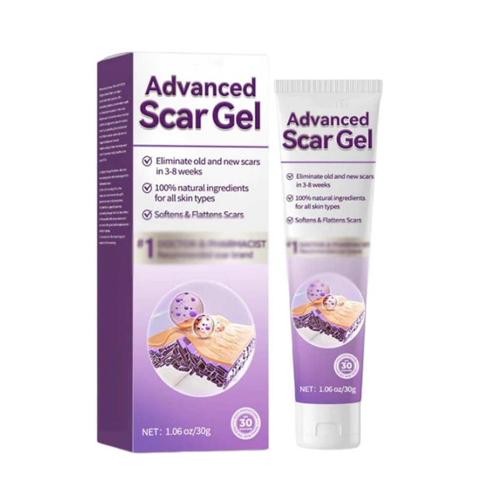 Advanced Scar Gel, Bump Removal, Scar Cream, Scar Removal Cream, Removal Cream, Bump Treatment, Scar Cream For Surgical Scars (1PCS)