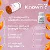 Known Tasty Clear Skin Gummies - with Vitamin C, Zinc & Gut-Friendly Bacteria - Supports Skin - Natural Orange Flavour - 60 Gummies, 2 Months Supply view 4