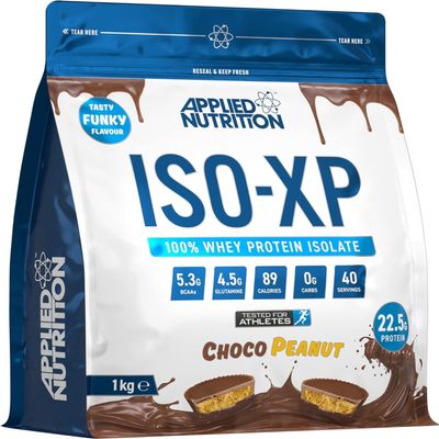 Applied Nutrition ISO XP Whey Isolate - Whey Protein Isolate Powder, ISO-XP Funky Yummy Flavours (1kg - 40 Servings) (Choco Peanut)
