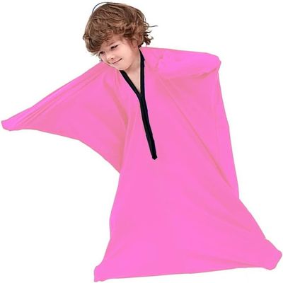 Body Sock Sensory Kids Adults, 65"x29" Full Body Wrap Sensory Sock, Stretchy Body Sock to Relieve Stress, Self-Claming, Relaxing for ADHD Autism Children Adult(Rosa,S)