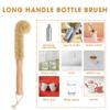 2PCS Wooden Cleaning Brush, Brush Scrub Head for Pan Bottle Deep Cleaning Washing, Coconut Fiber & Oak Wooden Natural, Sturdy Eco-Friendly view 3