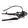 Black Leather Adjustable Mouth Mask Alternative Role Play Leather Mask Tools (Black, S) view 2