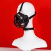 Black Leather Adjustable Mouth Mask Alternative Role Play Leather Mask Tools (Black, S) view 4
