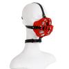 Black Leather Adjustable Mouth Mask Alternative Role Play Leather Mask Tools (Red, S) view 1