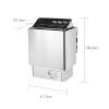 DHONGGY 9KW Electric Sauna Heater Stove 220V/230V, Stainless Steel Dry Sauna Heater Equipment with Internal Controller for Home Hotel Spa Shower view 2