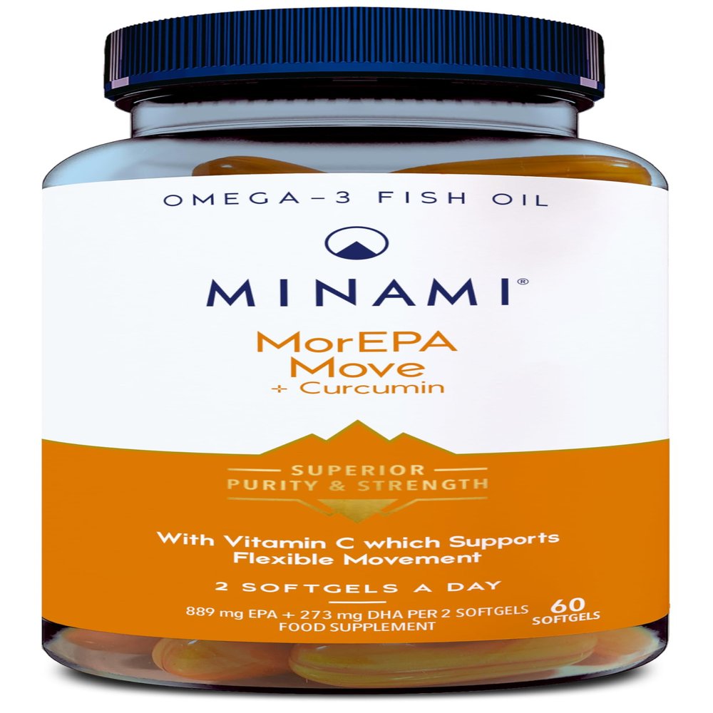 MINAM - Omega-3 Fish Oil - MorEPA Move + Curcumin - 60 softgels