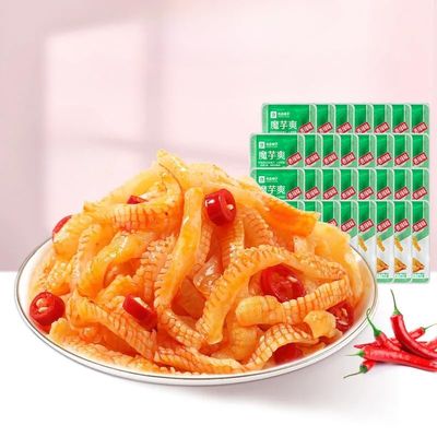 Konjac refreshing, Moyushuang, spicy konjac shreds, vegetarian konjac, spicy gluten, Chinese spicy latiao, spicy bar snack gift package, spicy strips, casual snacks, spicy snacks (60 packs)