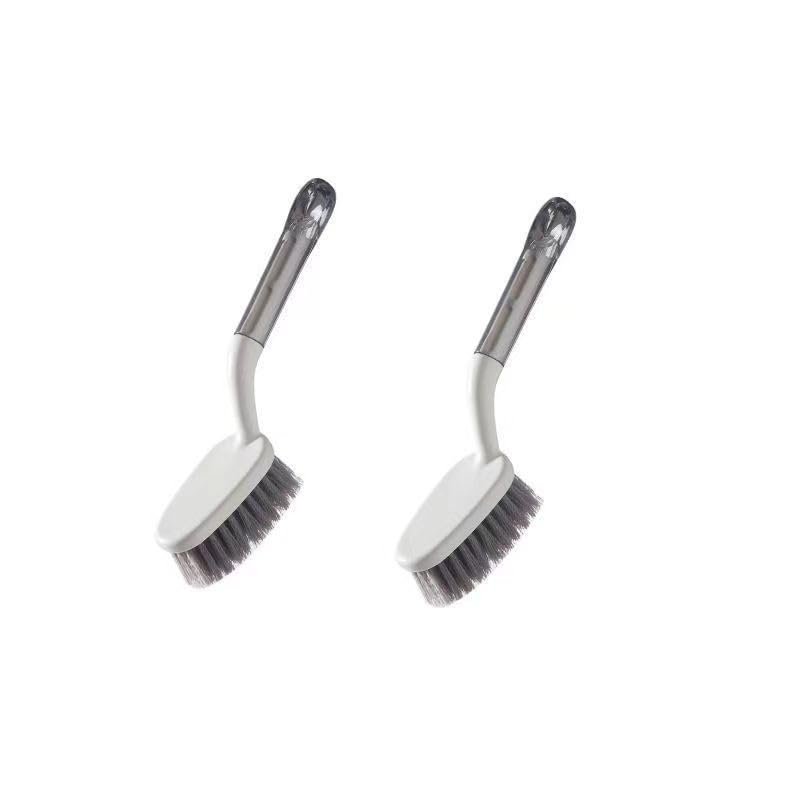 Brush for Cleaning Scrubbing Heavy Duty Stiff Nylon Bristles Cleaning Brush Multi-Purpose (white-26cm-2pcs)