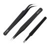 2 Pcs ESD Precision Tweezers Stainless Steel Anti-Static Computer Electronic Repair Jewelry Laboratory Precision Work Tweezers with 1 Reduce view 1
