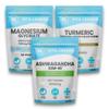 Sleep Supplement Vitamin Bundle 3 Pack | Ashwagandha KSM 66, Magnesium Glycinate & Turmeric | High Strength, Vegan, Made in The UK view 1