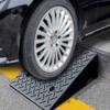 JYHHGDS 4" 5" Rise Threshold Ramp For Doorways, Rubber Wheelchair Ramp, Heavy Duty Driveway Curb Ramps, Kerb Ramp Anti-Slip For Bike, Power Scooters, Home Steps Entry(50x32x13cm/20x12.6x5inch) view 2