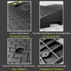 JYHHGDS 4" 5" Rise Threshold Ramp For Doorways, Rubber Wheelchair Ramp, Heavy Duty Driveway Curb Ramps, Kerb Ramp Anti-Slip For Bike, Power Scooters, Home Steps Entry(50x32x13cm/20x12.6x5inch) view 3