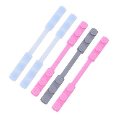 Didiseaon 5pcs Silicone Mask Extension Hooks Adjustable Reusable Earband Mask Ear Protectors Breathable Comfortable Accessories for Daily Wearing Random Color