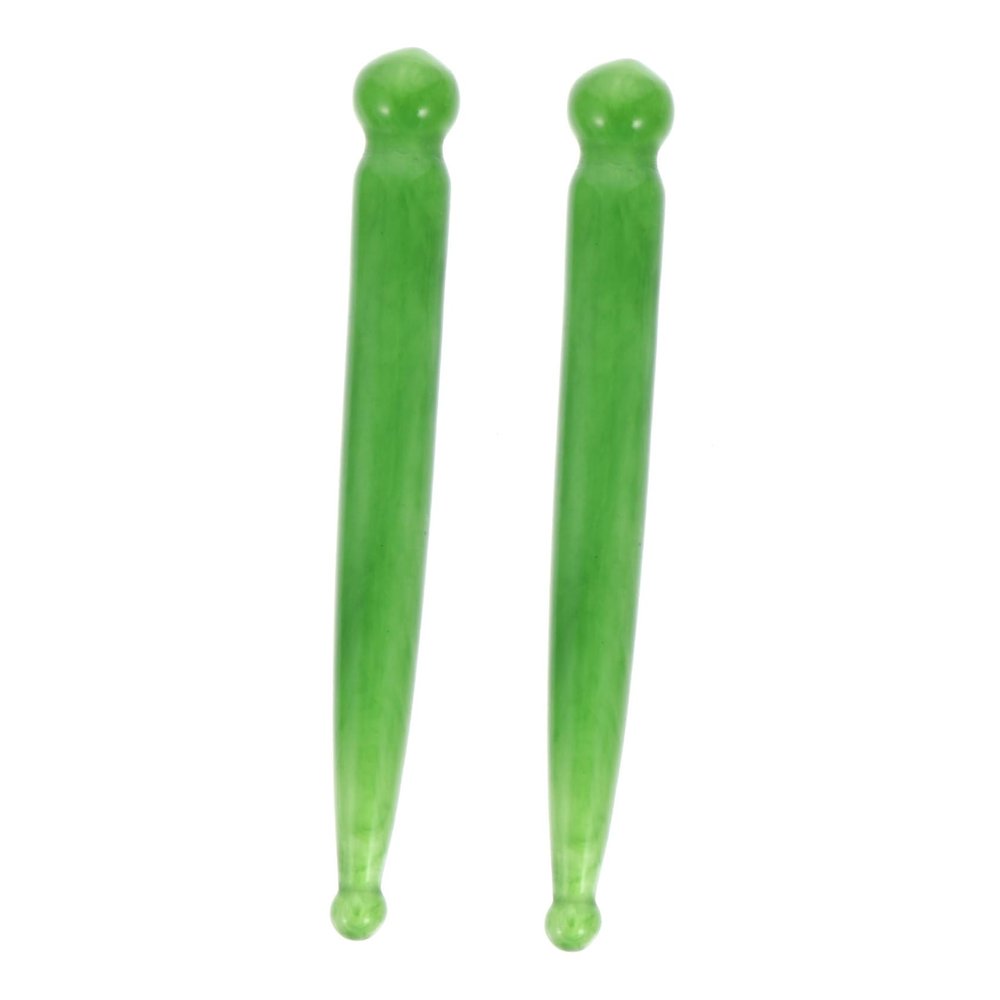 FRCOLOR Facial Reflexology Tools 2pcs Resin Massage Sticks for Joints and Shoulder, Deep Tissue Trigger Point Support, Handheld Acupuncture Pen for Self Relief