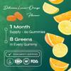 Known Delicious Green Cleanse Gummies - Chlorella & Gut-Friendly Bacteria - Natural Lemon & Orange Flavour - 60 Vegan Gummies, 2 Months Supply view 3