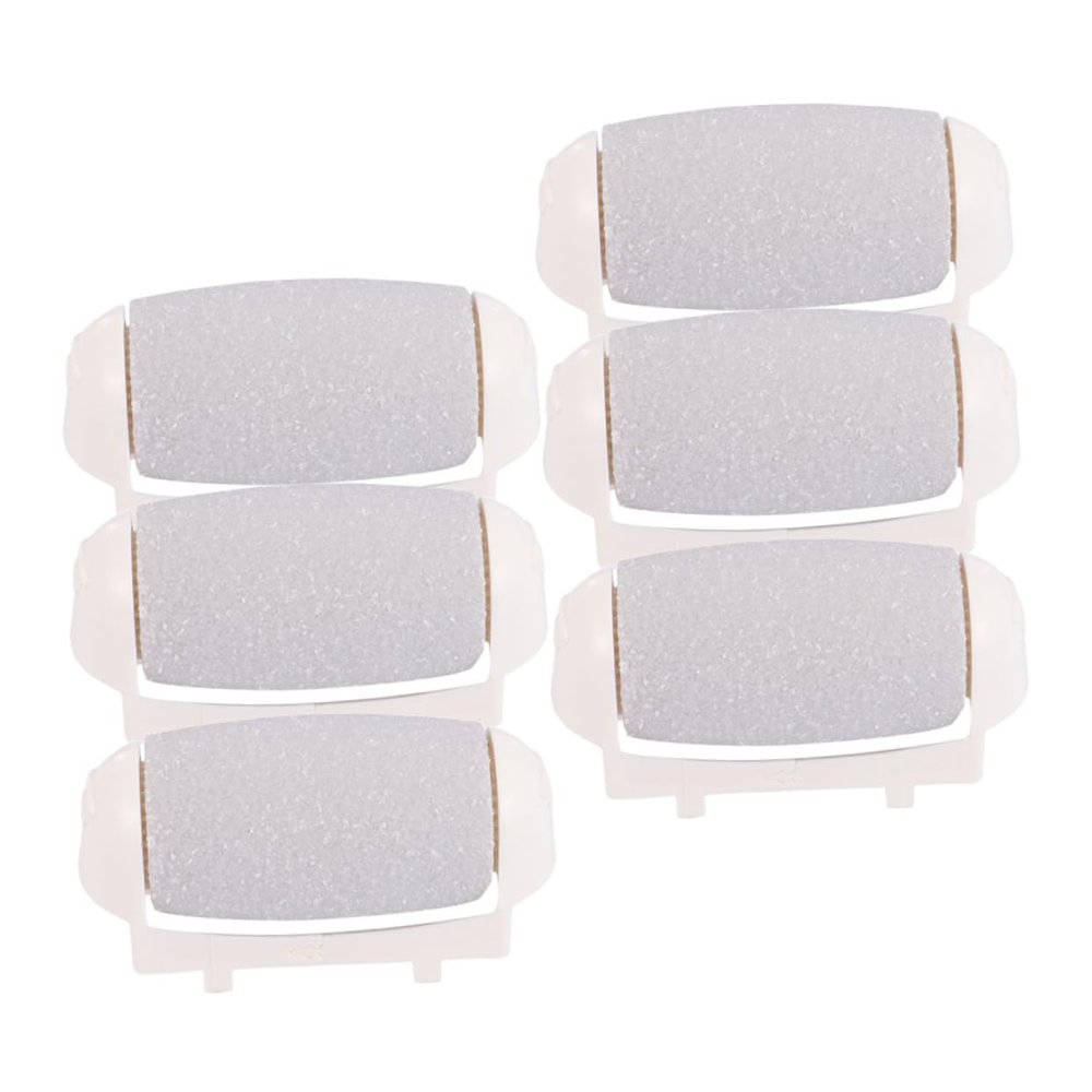 FRCOLOR 6pcs Replacement Grinding Tool for Calluses Dead Skin Remover Pedicure Tools Exfoliate Roller Heads