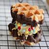 Waffle Amour CHOCO WAFFLES | 5 waffles with sugar pieces dipped in a chocolate flavoured coating in one Pack | Belgium Breakfast Treat | Crispy, Sweet, and Enjoyable (3 Packets) view 4